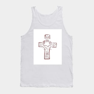 Religious Cross illustration Tank Top